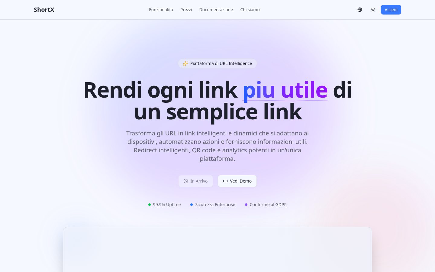 ShortX Homepage