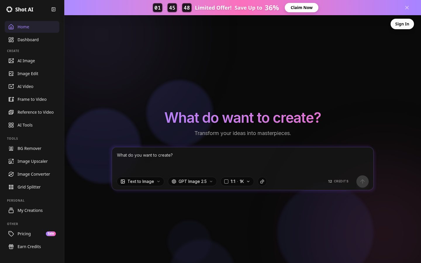 ShotAI Homepage