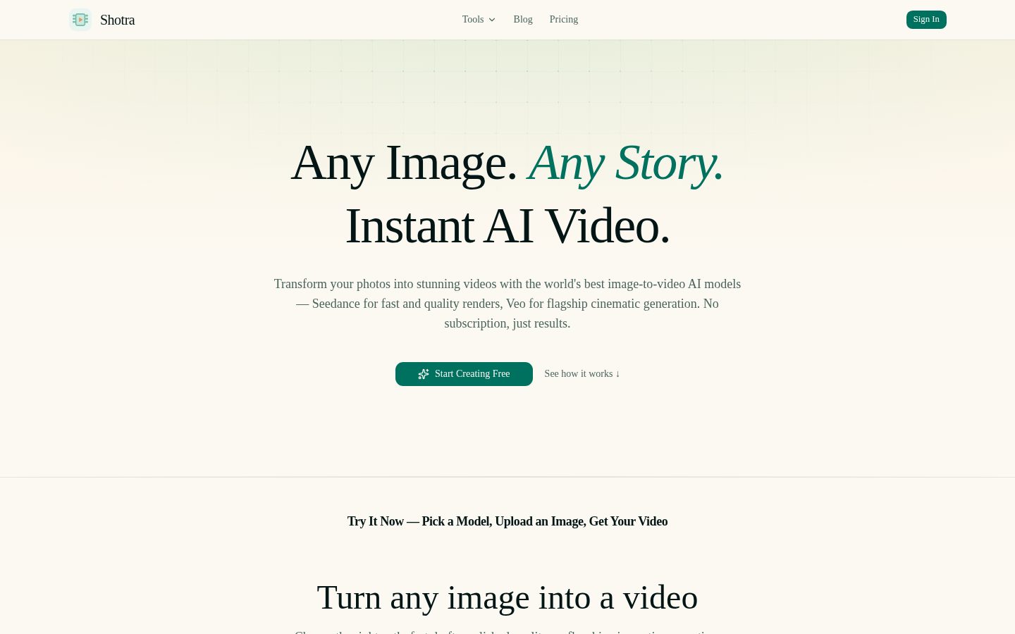 Shotra Homepage