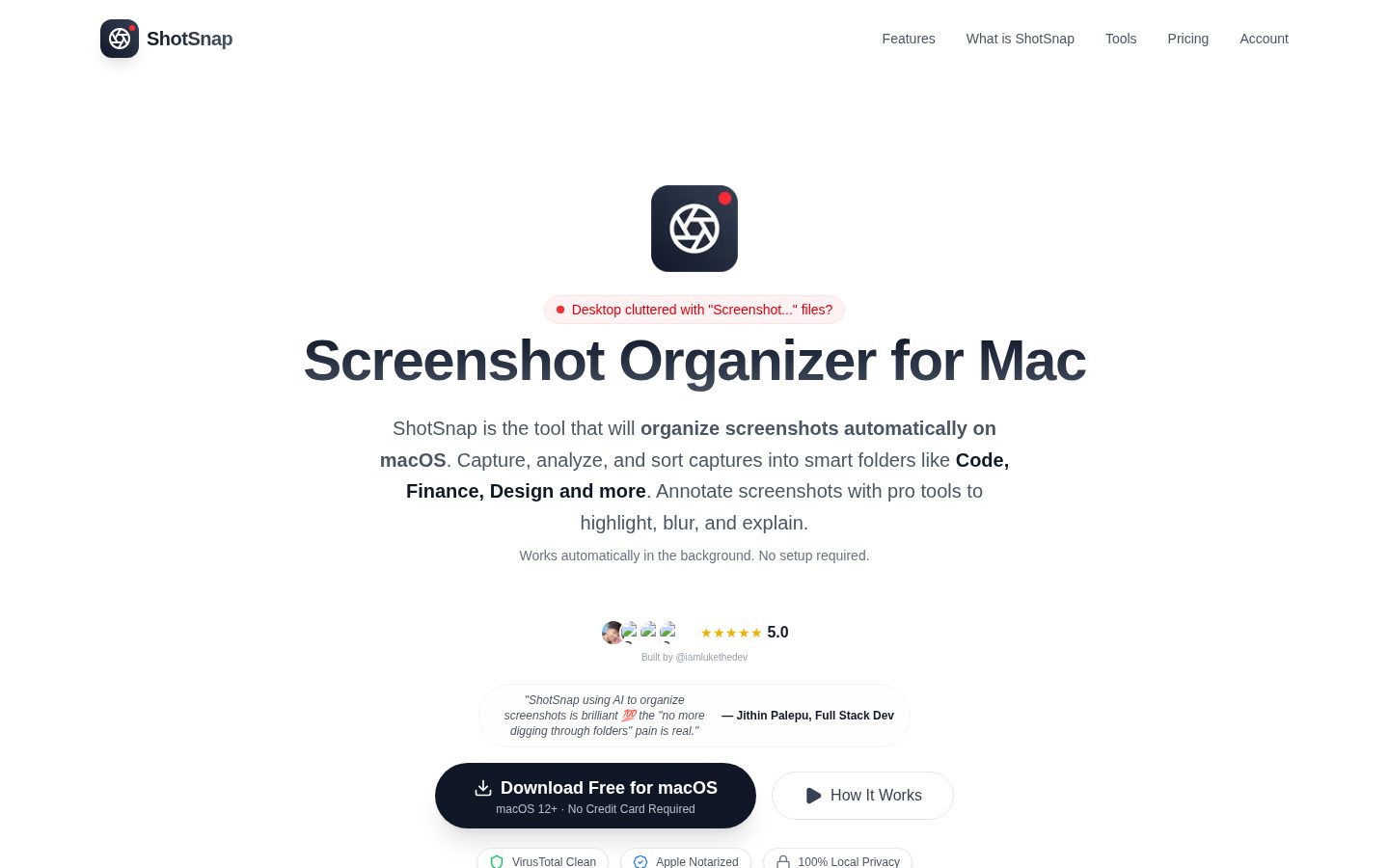 ShotSnap Homepage
