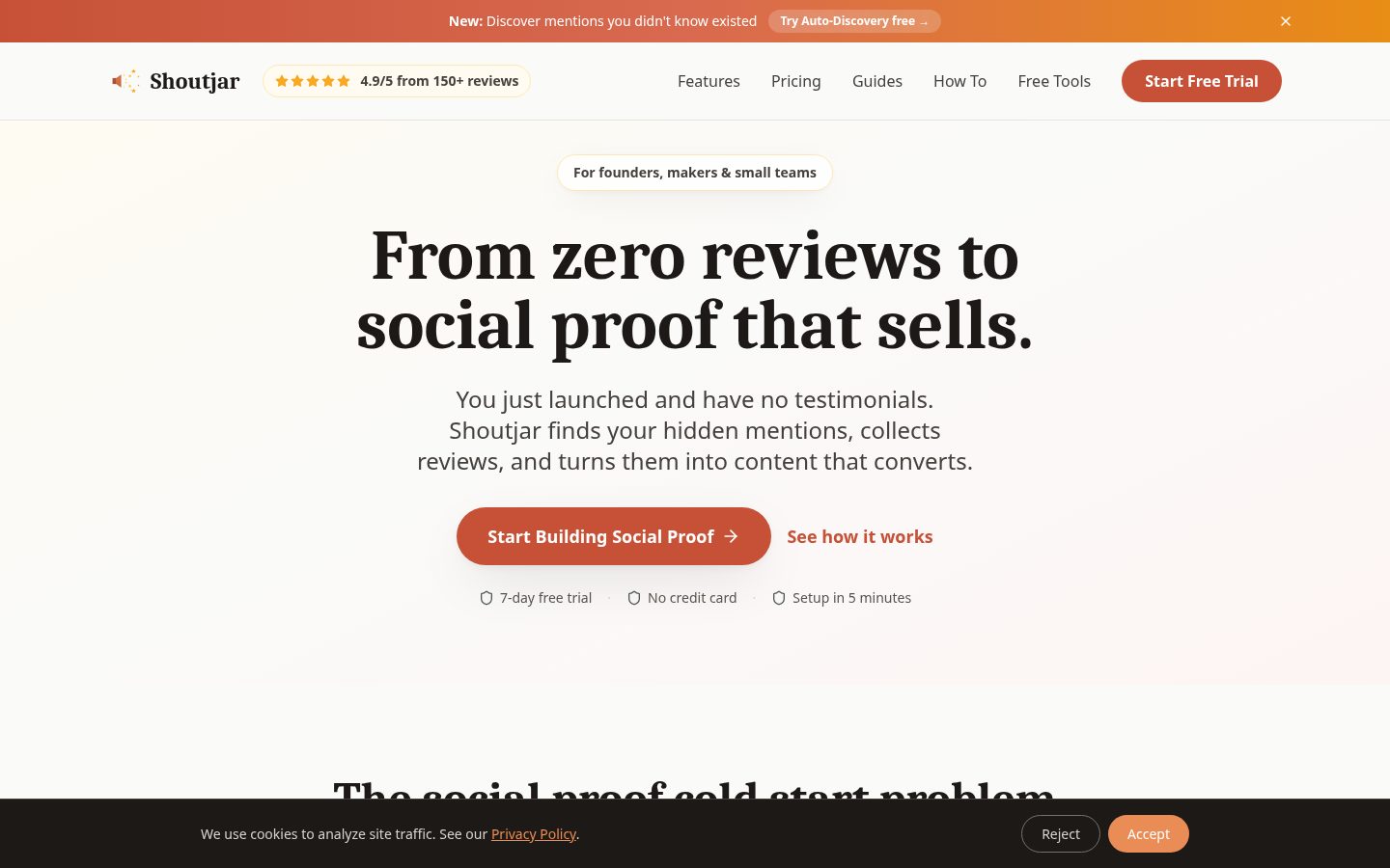 Shoutjar Homepage