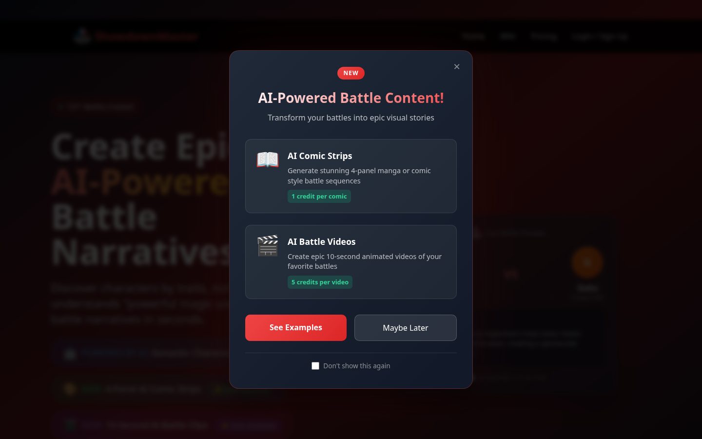 ShowdownMaster Homepage