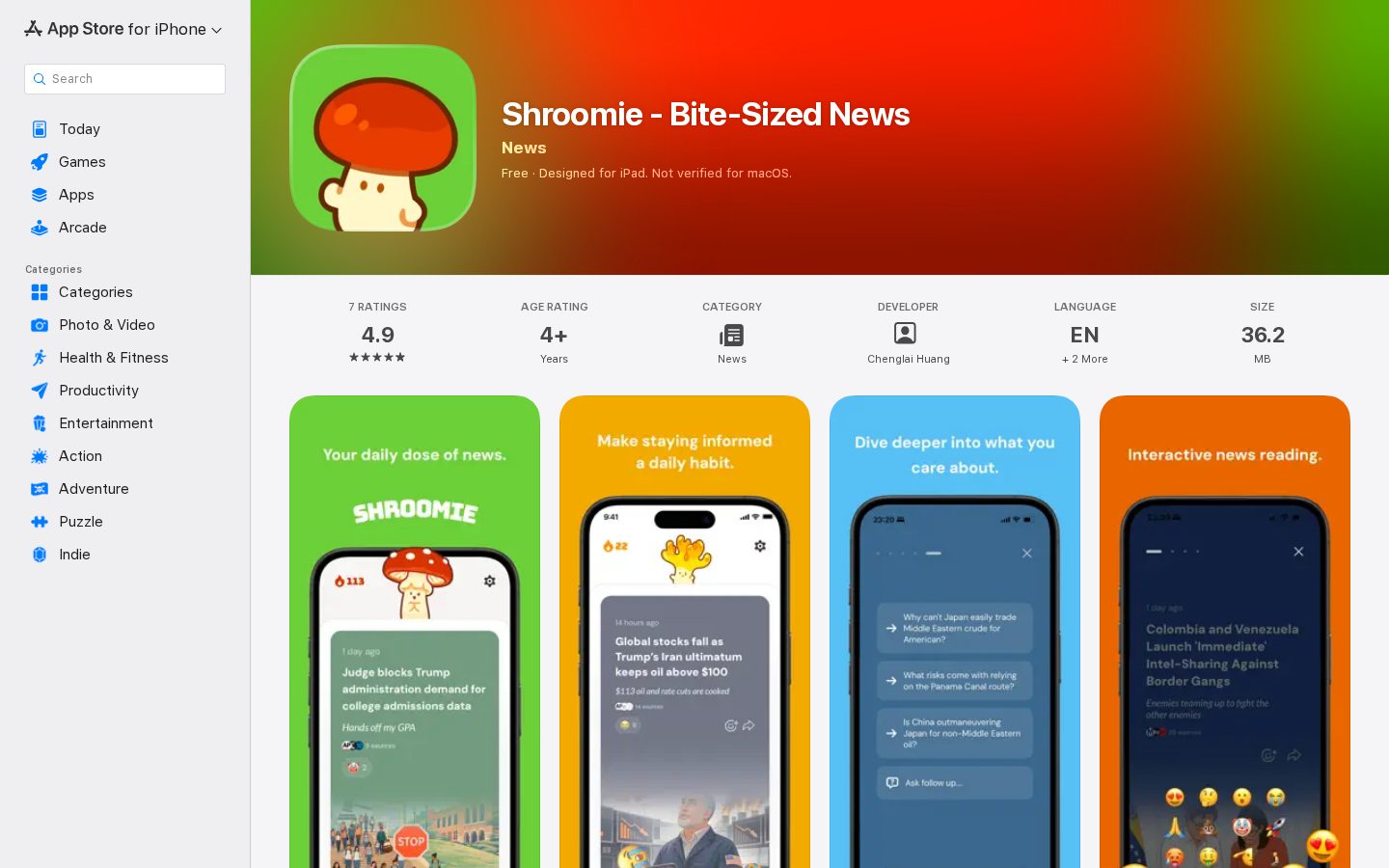 Shroomie Homepage