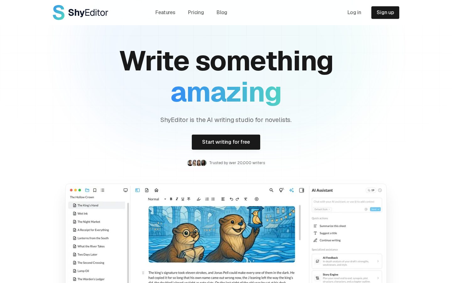 Shy Editor Homepage