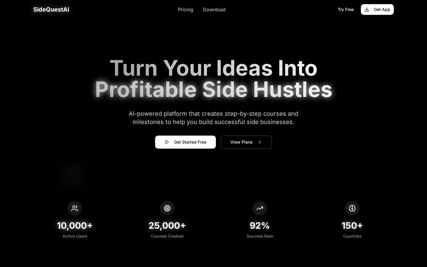 SideQuestAI Homepage
