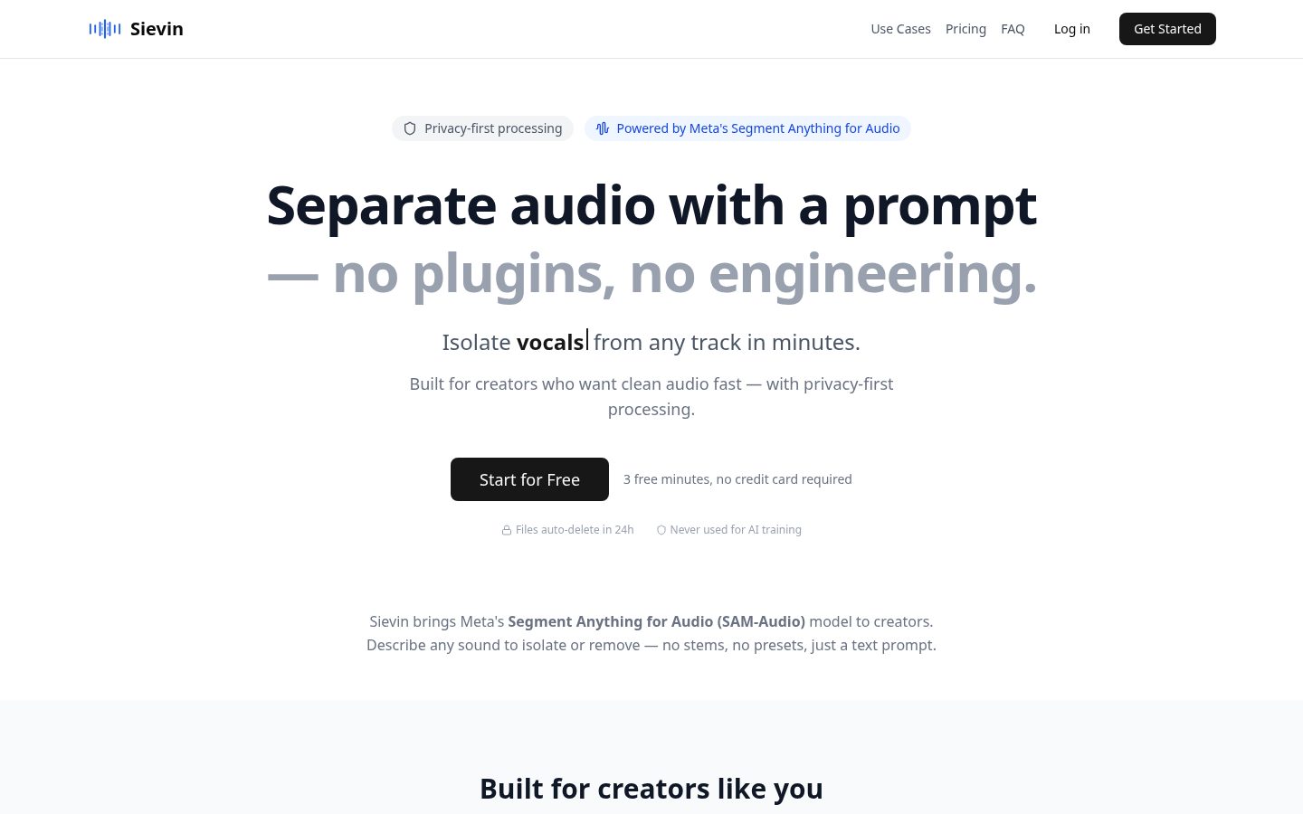 Sievin Homepage