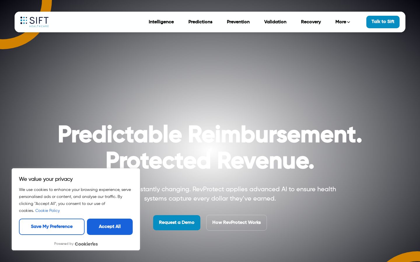 Sift Healthcare Homepage