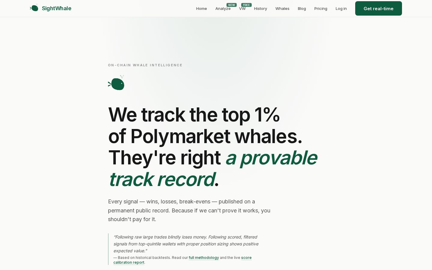 Sightwhale Homepage