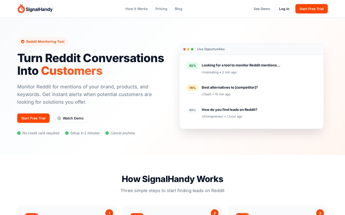 SignalHandy Homepage