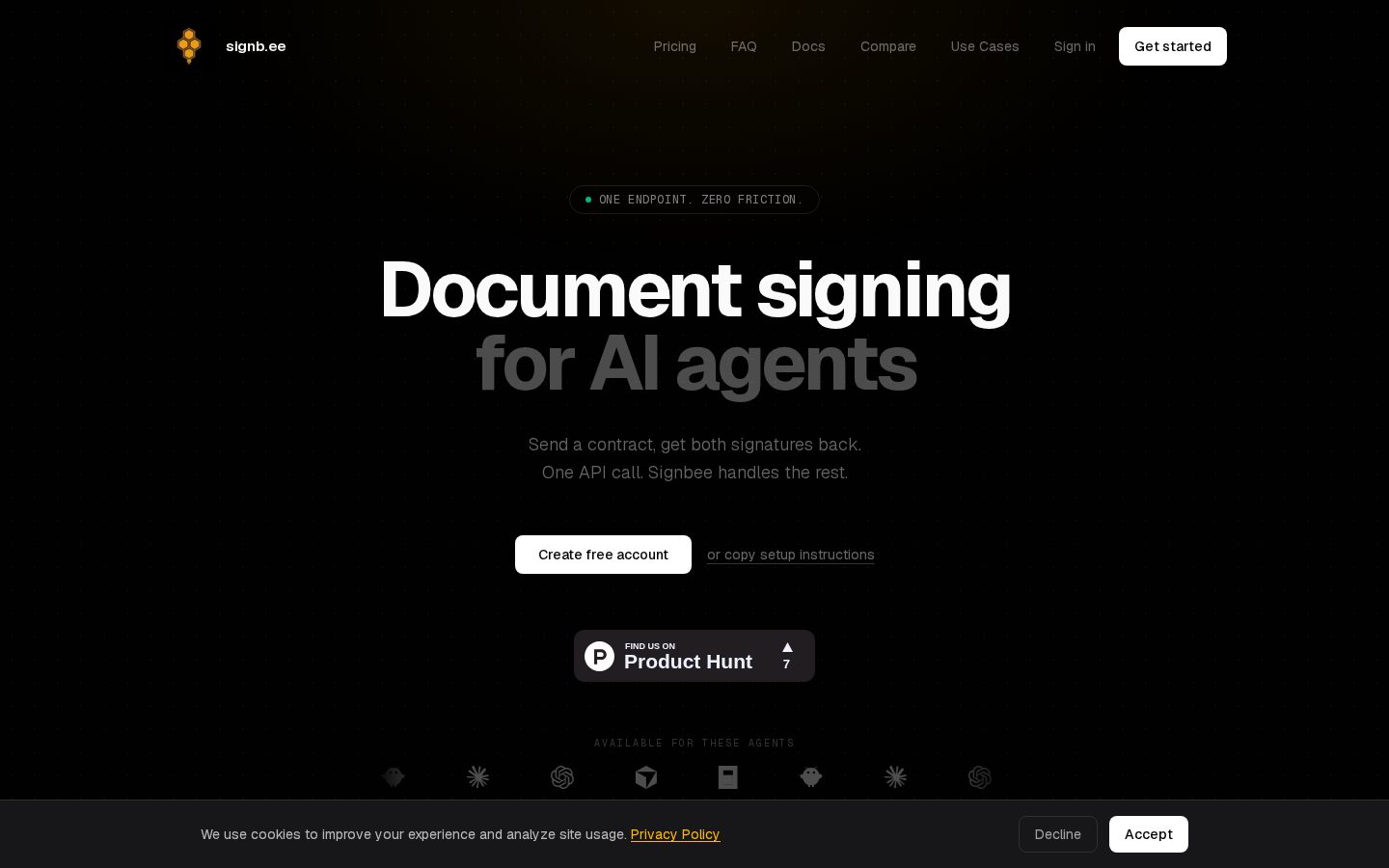 Signbee Homepage