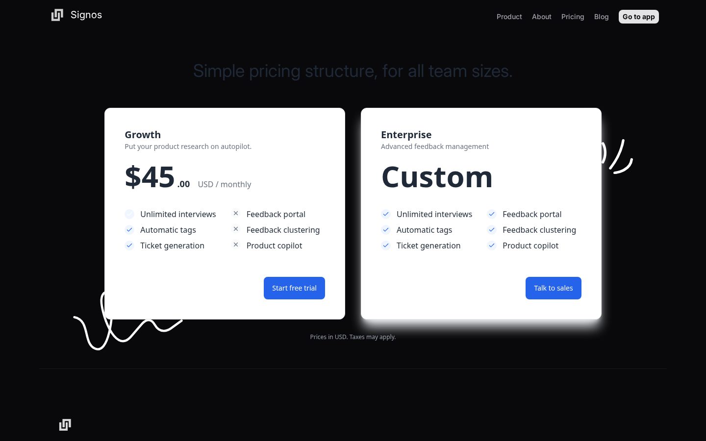 Signos AI Pricing