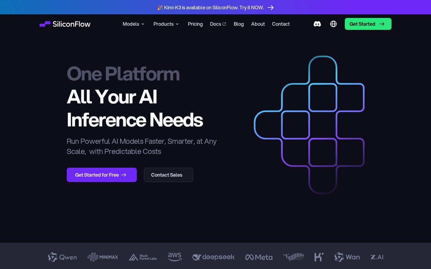 SiliconFlow Homepage