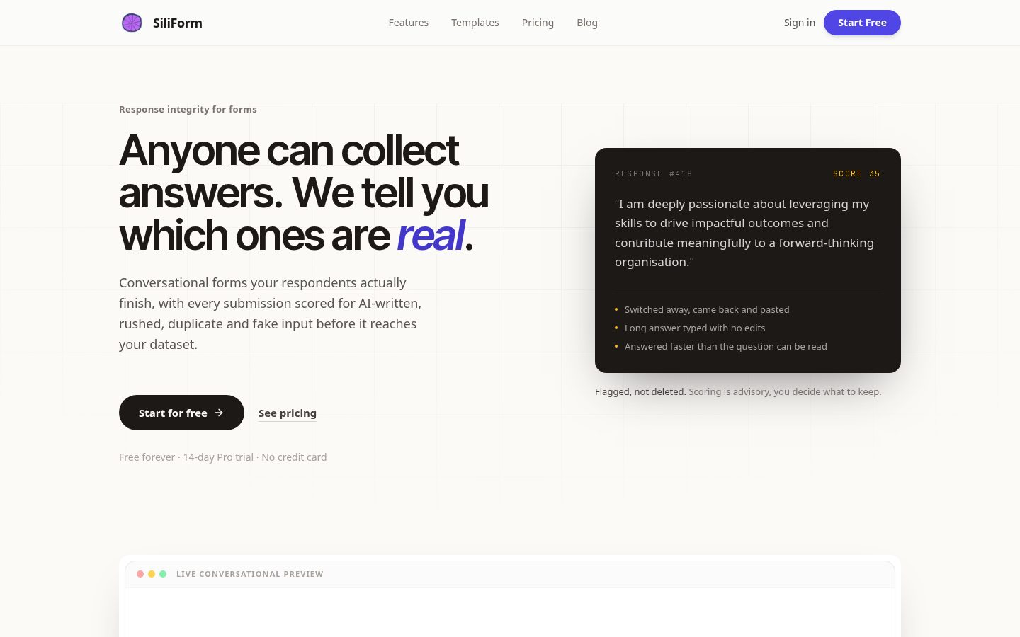 Siliform Homepage