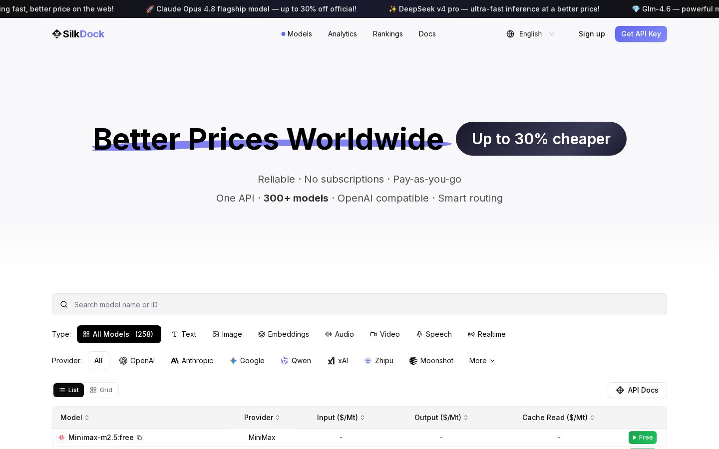 SilkDock AI Homepage