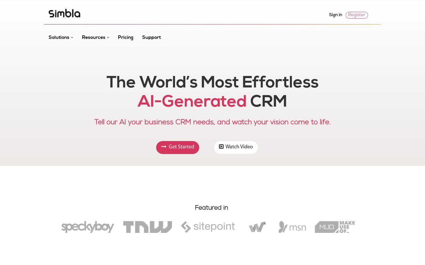 Simbla Homepage