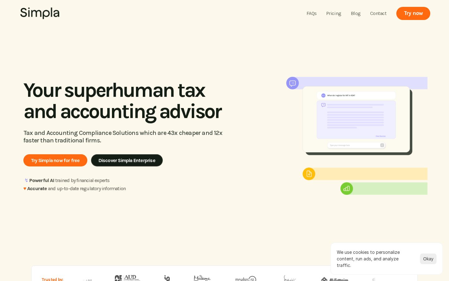 Simpla.ai Homepage