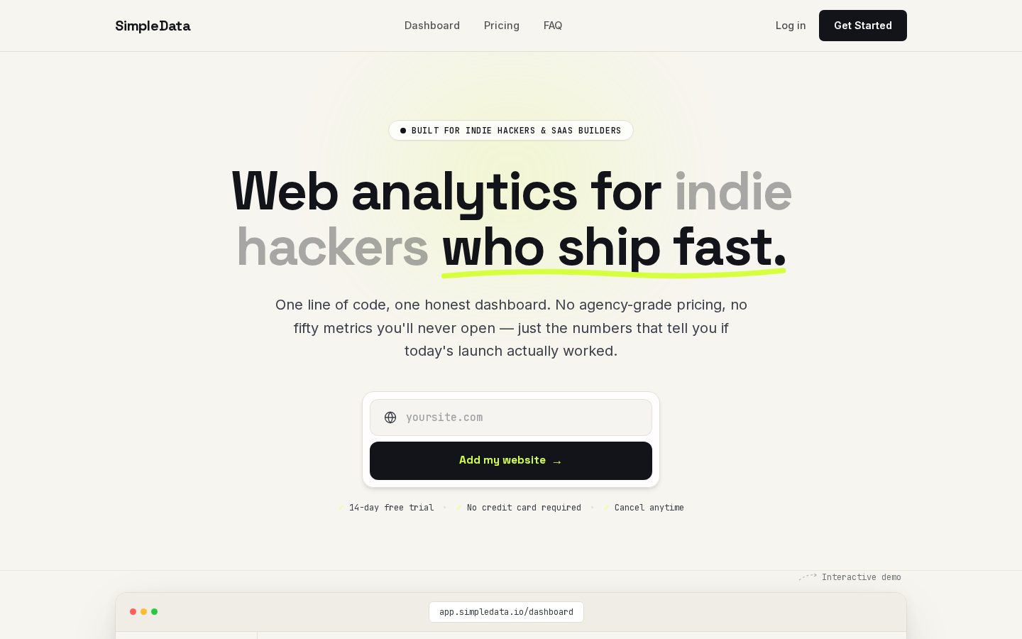 SimpleData Homepage