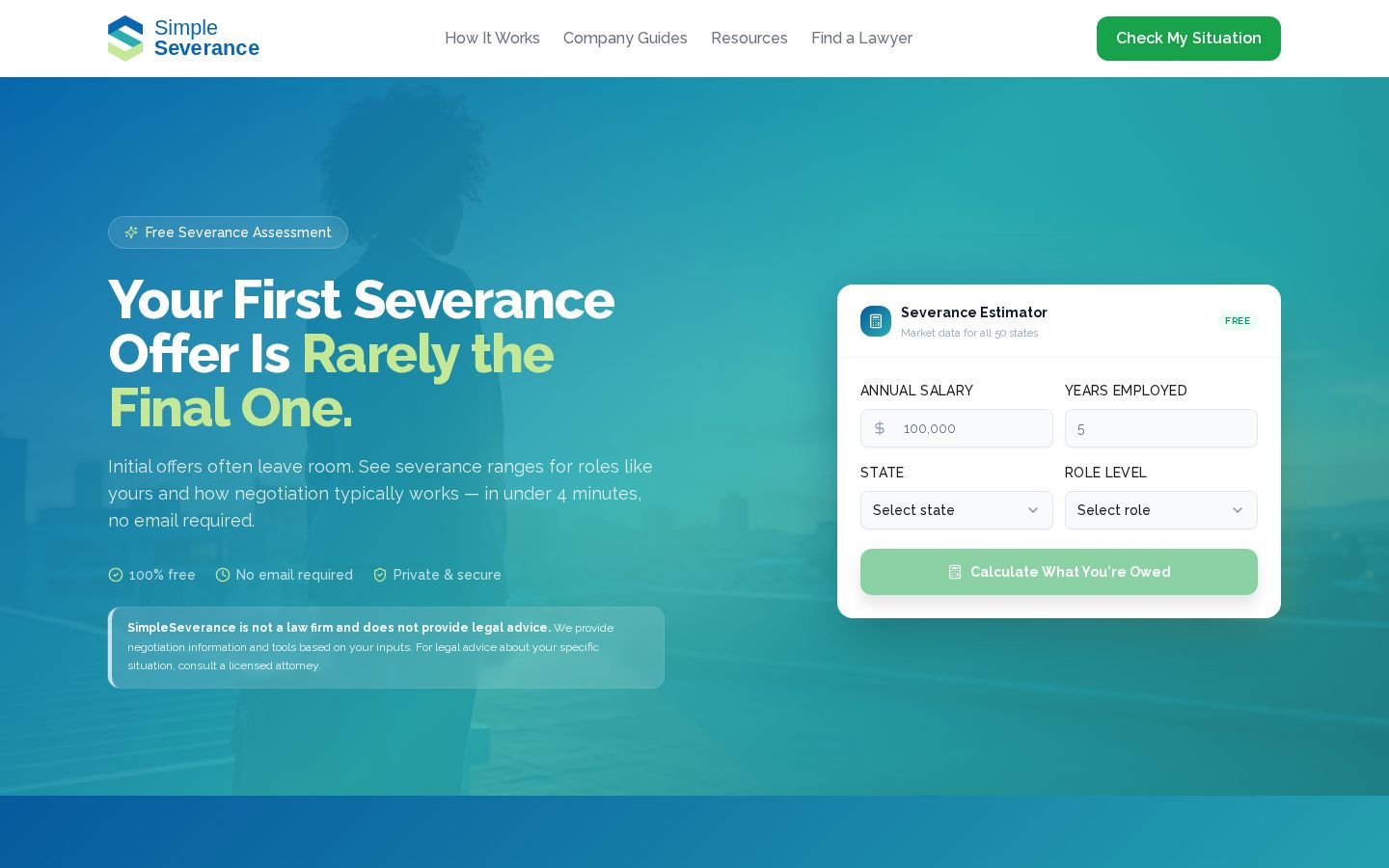 SimpleSeverance Homepage
