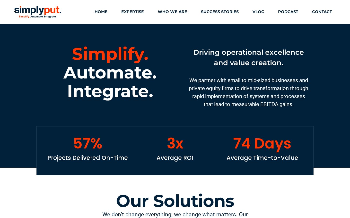 Simplyput Homepage