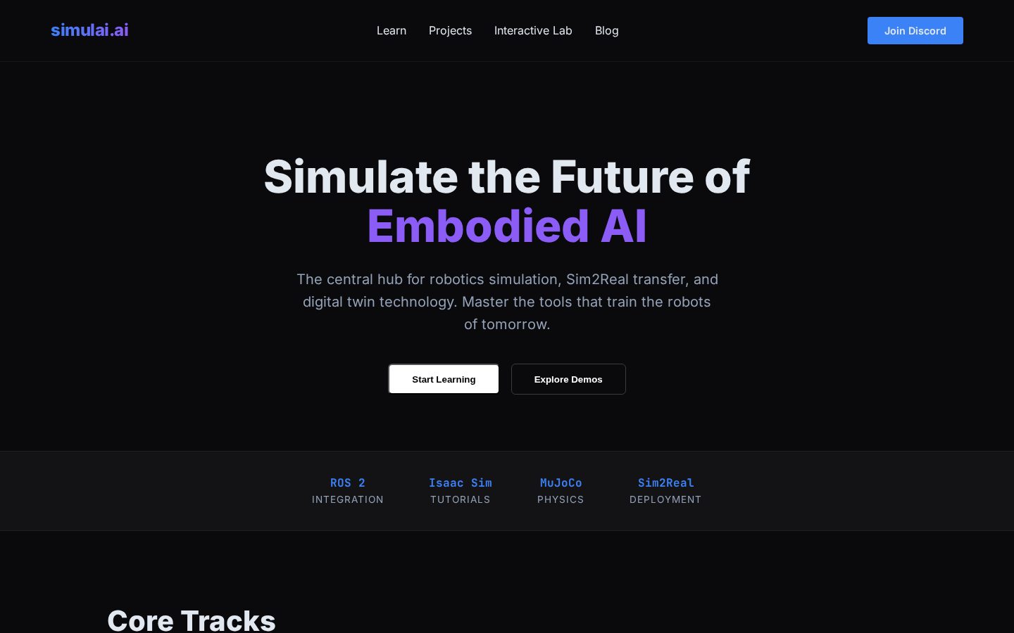 Simulai Homepage