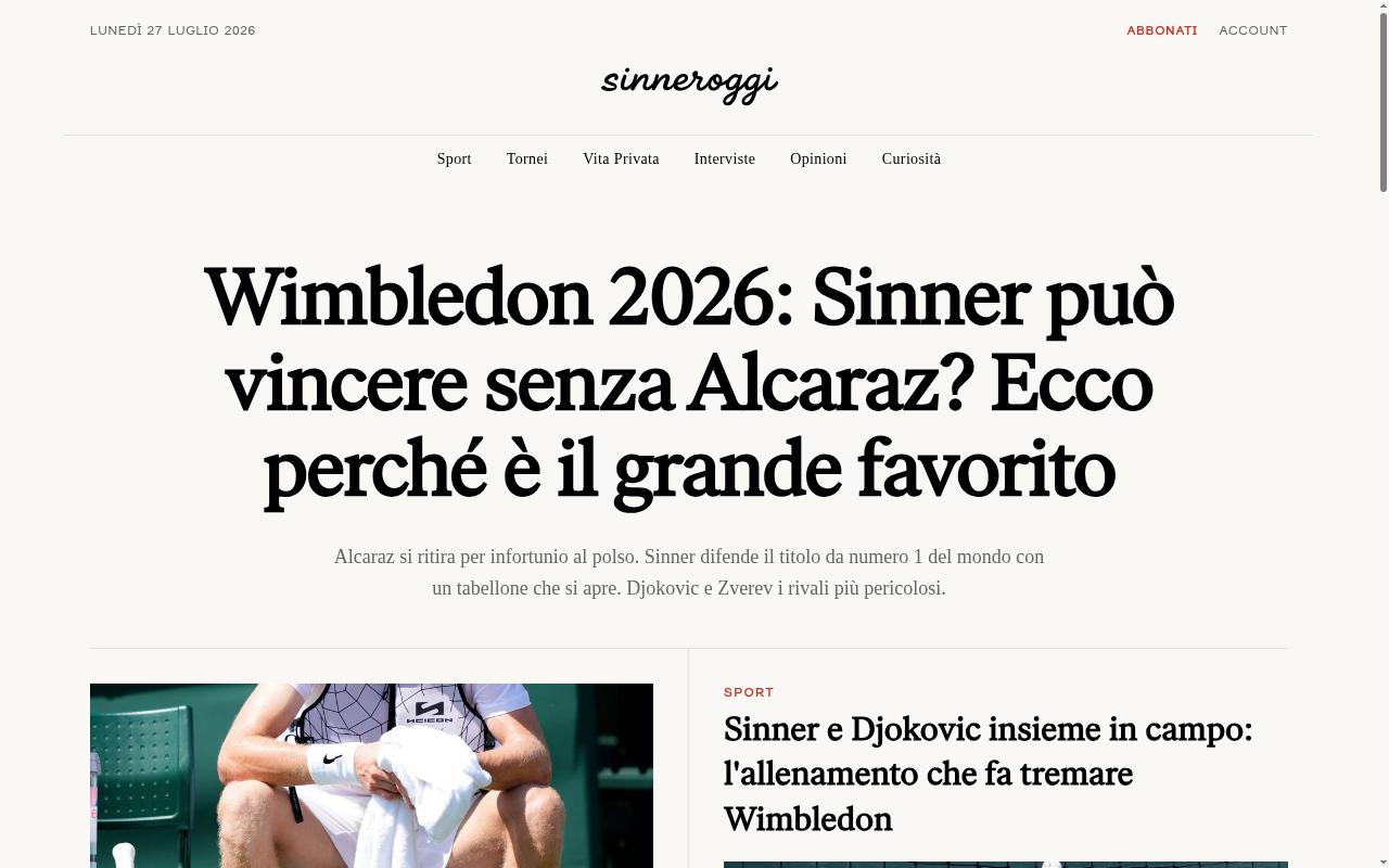 Sinneroggi Homepage