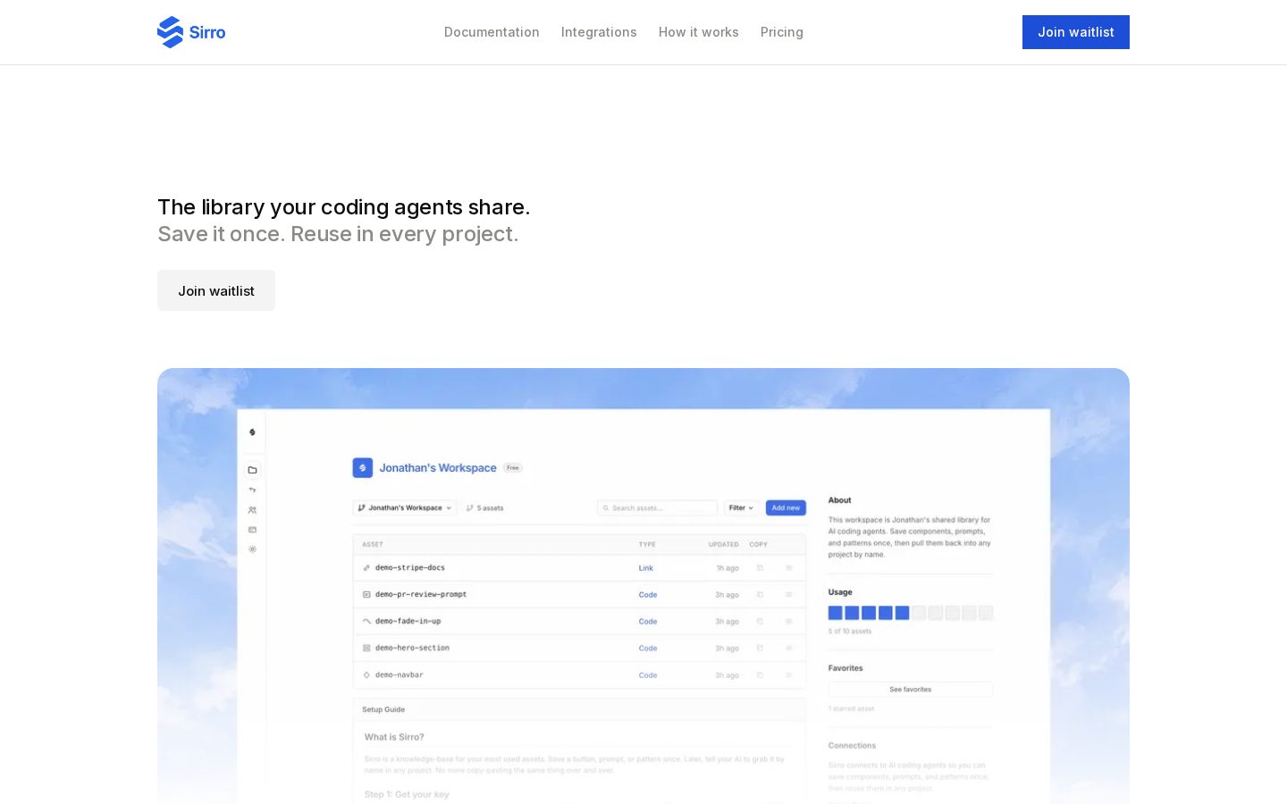 Sirro Homepage