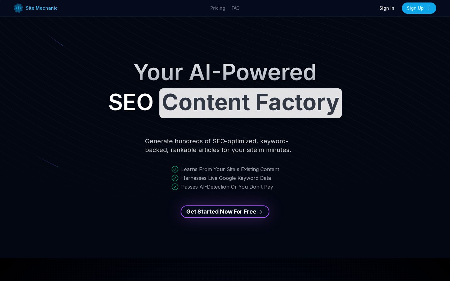 Site Mechanic Homepage