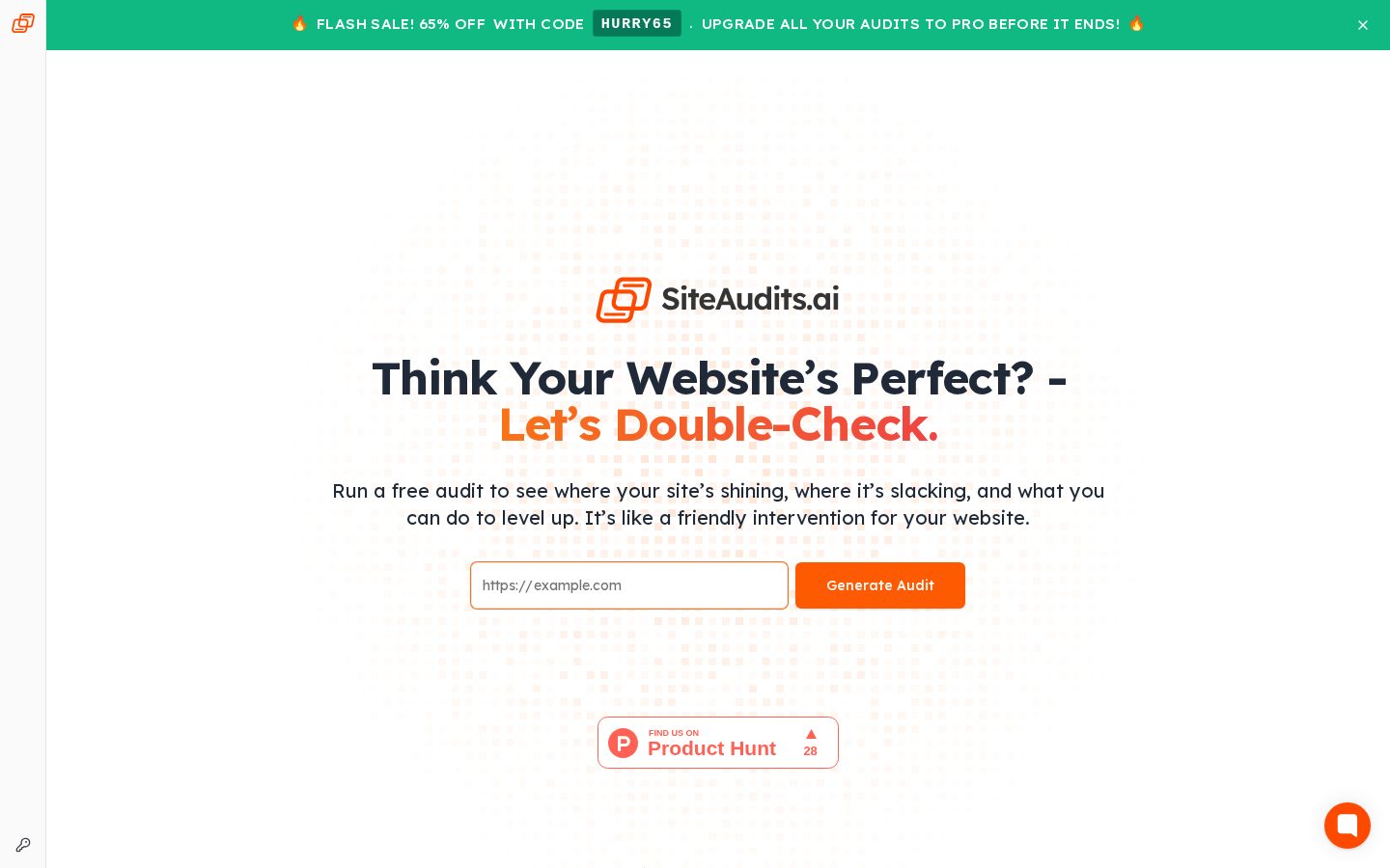 SiteAudits.ai Homepage