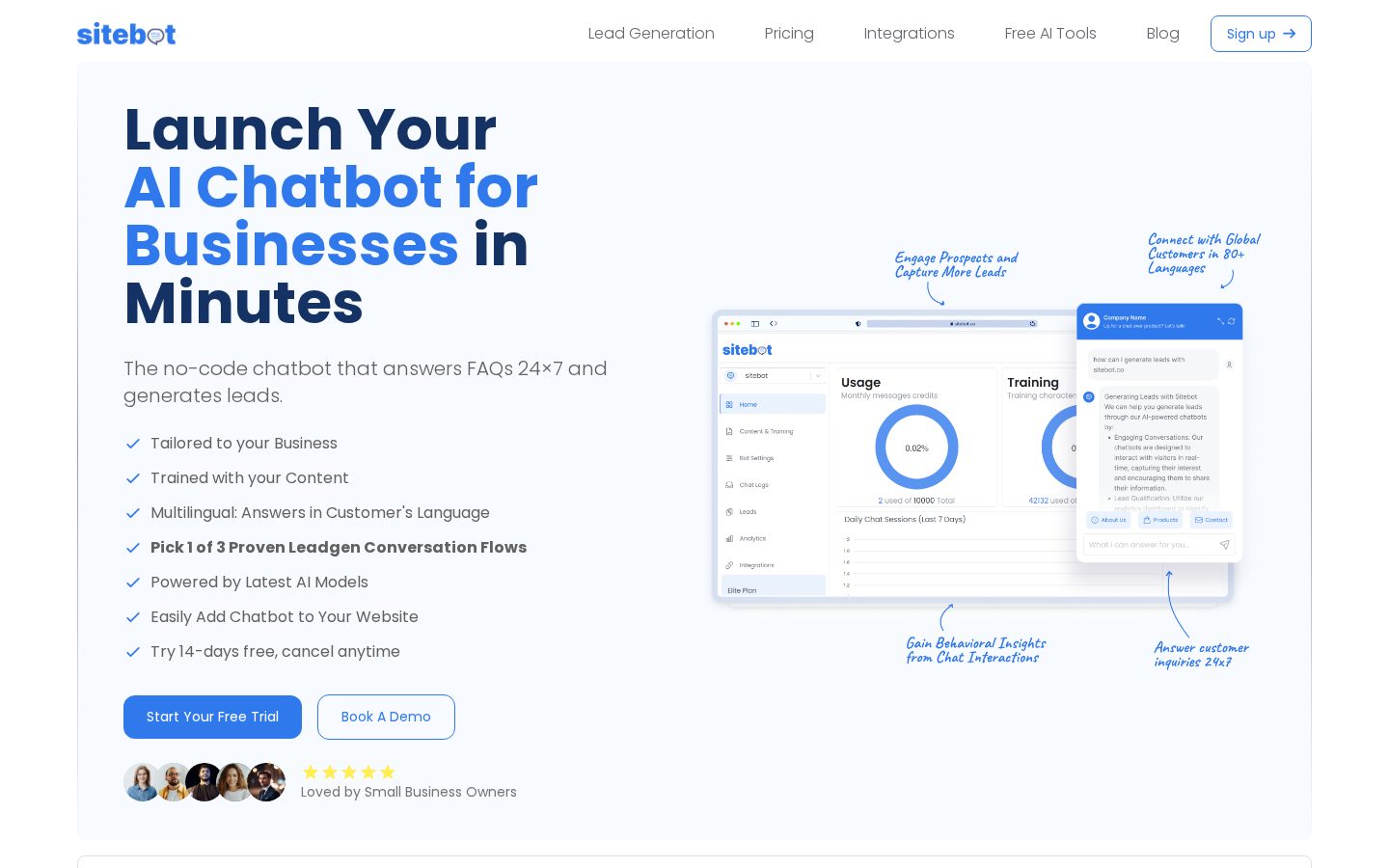 Sitebot_co Homepage