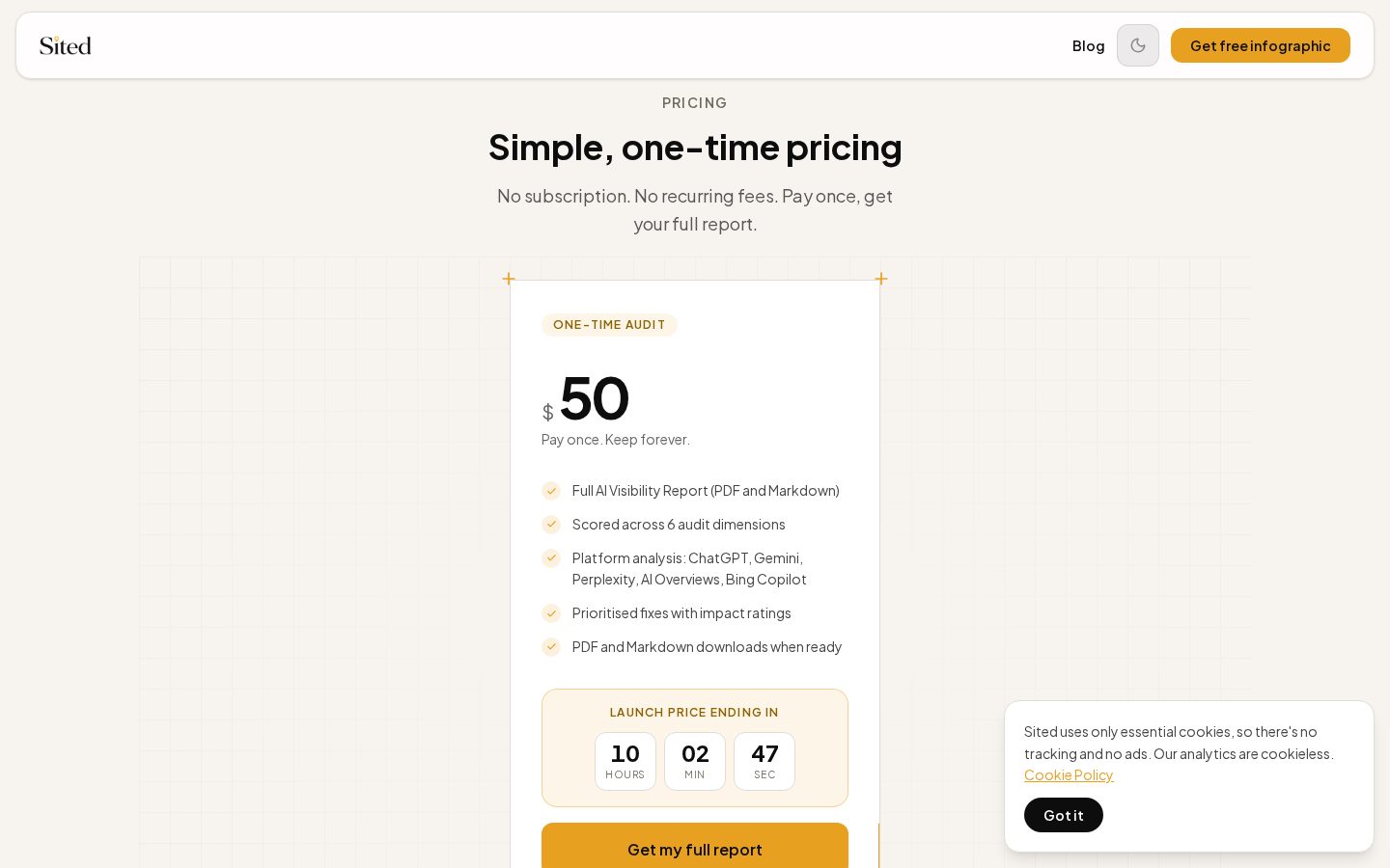 Sited Pricing