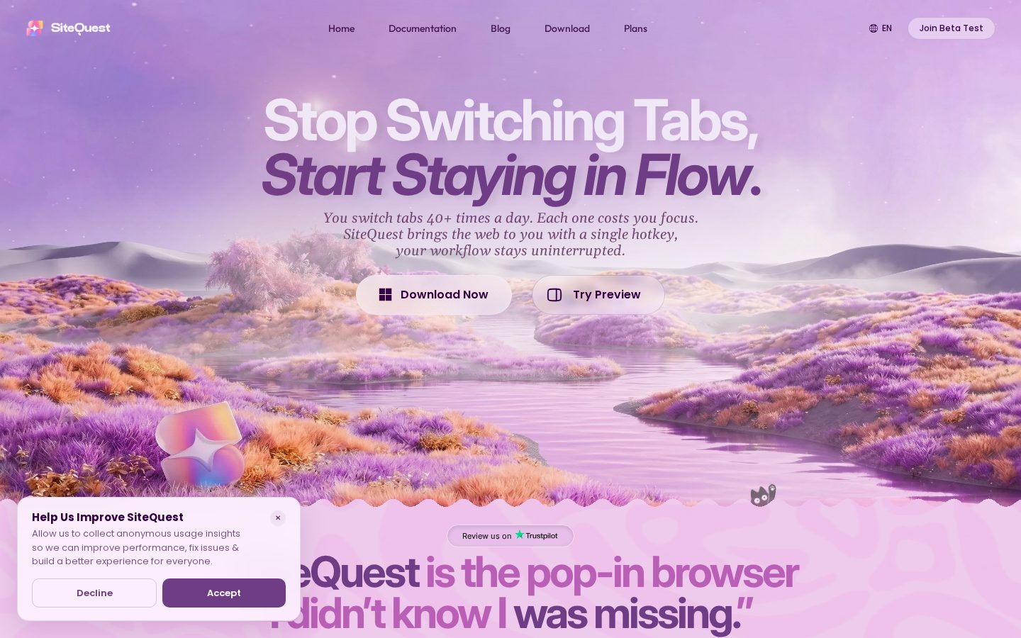 SiteQuest Homepage
