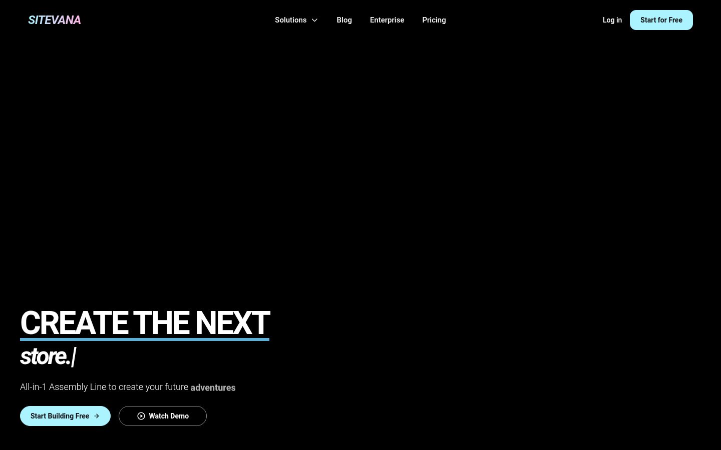 SiteVana Homepage