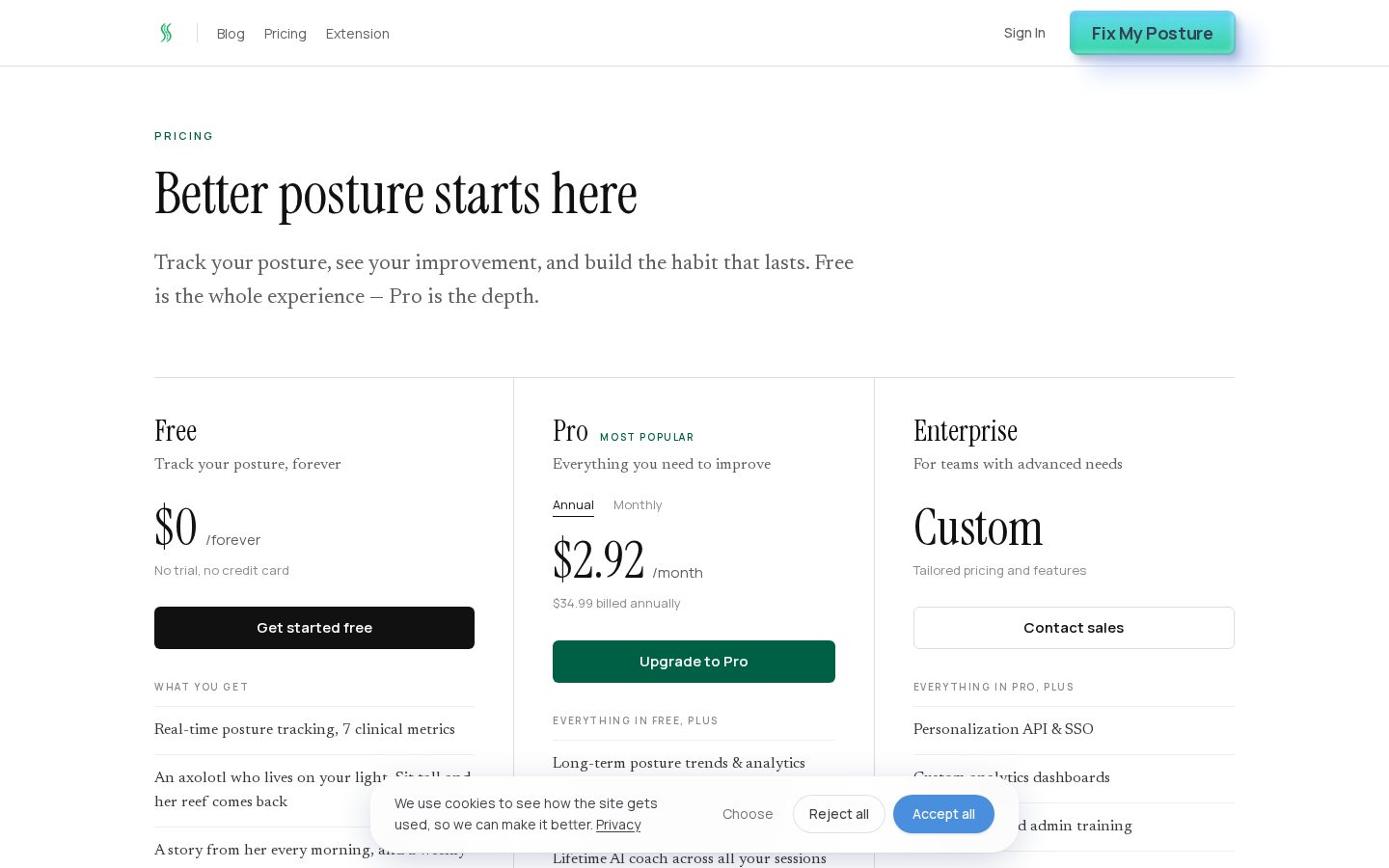 SitSense Pricing