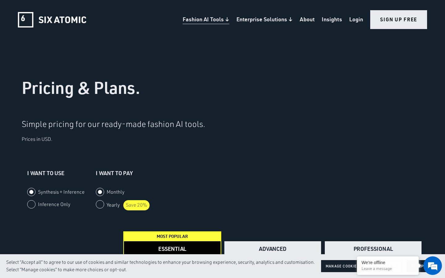 Six Atomic Pricing