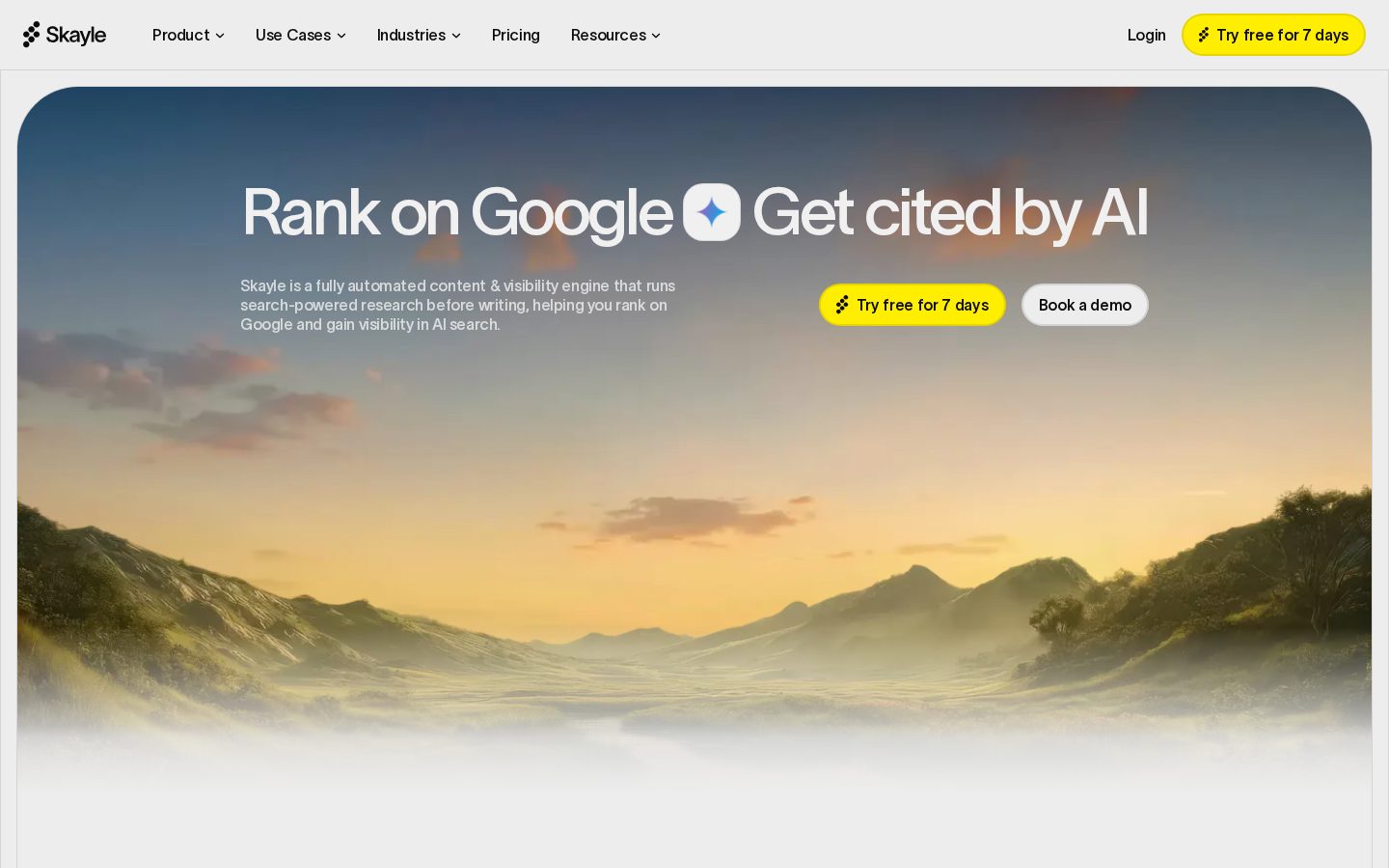 Skayle Homepage