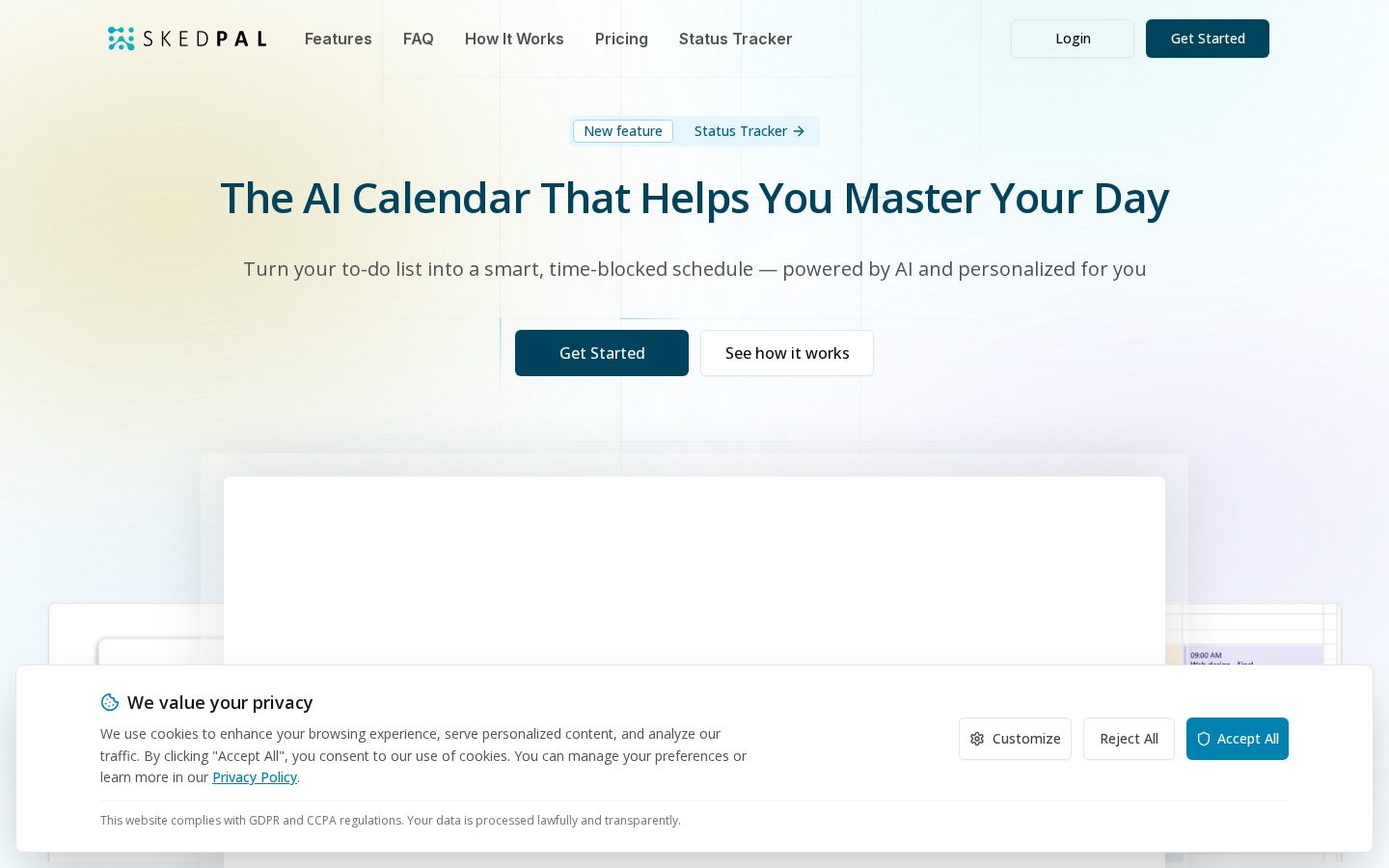 SkedPal Homepage