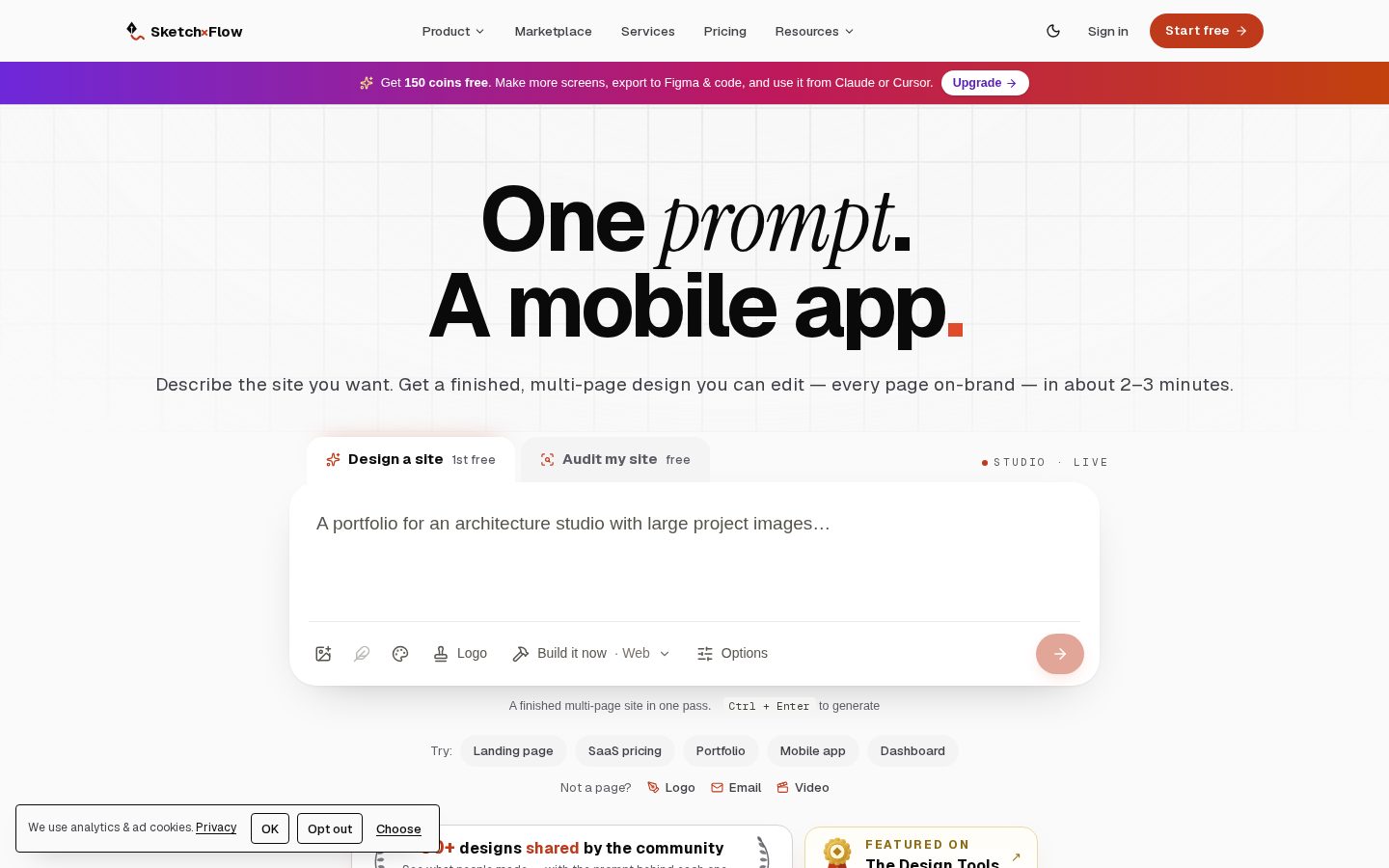 SketchXFlow Homepage