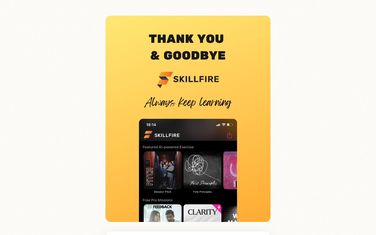 SKILLFIRE -AI Soft Skill Coach Homepage