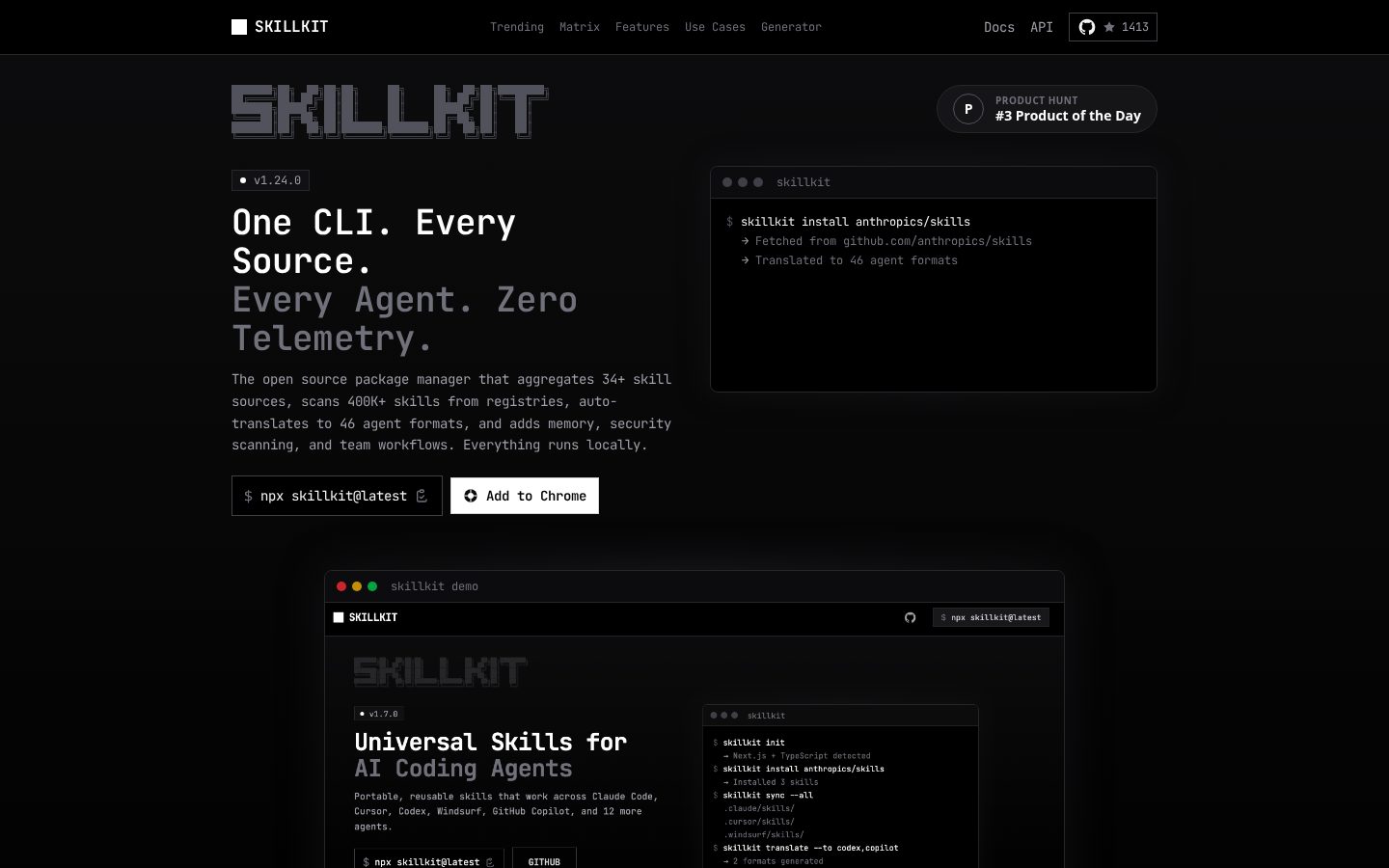 Skillkit Homepage