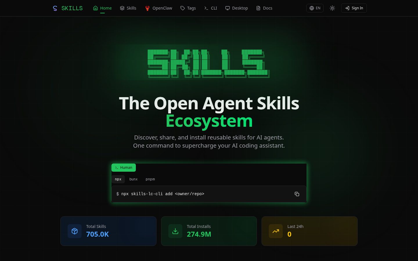 Skills Homepage