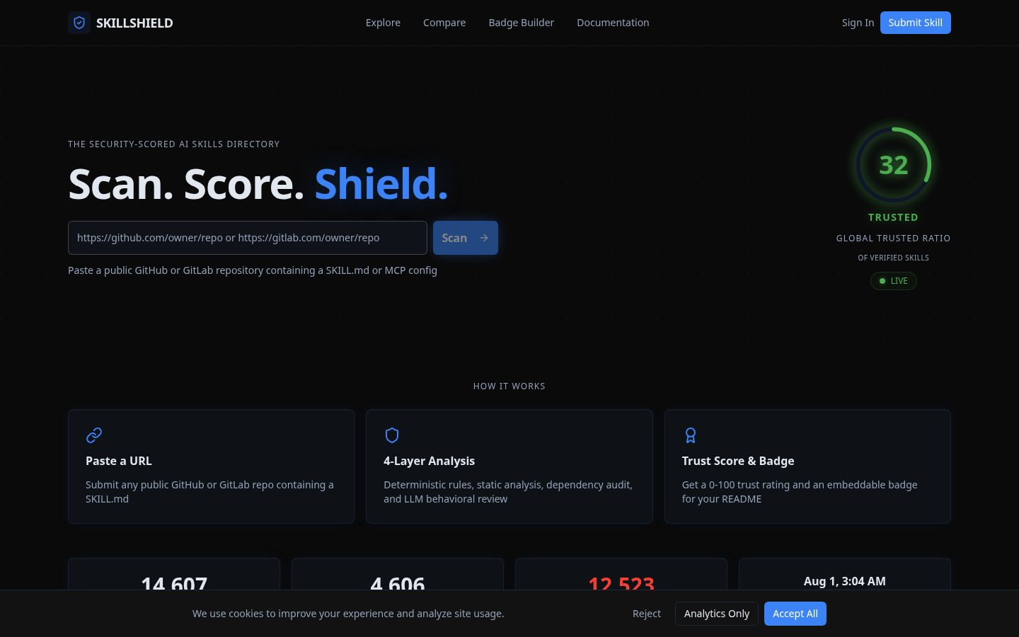 SkillShield Homepage