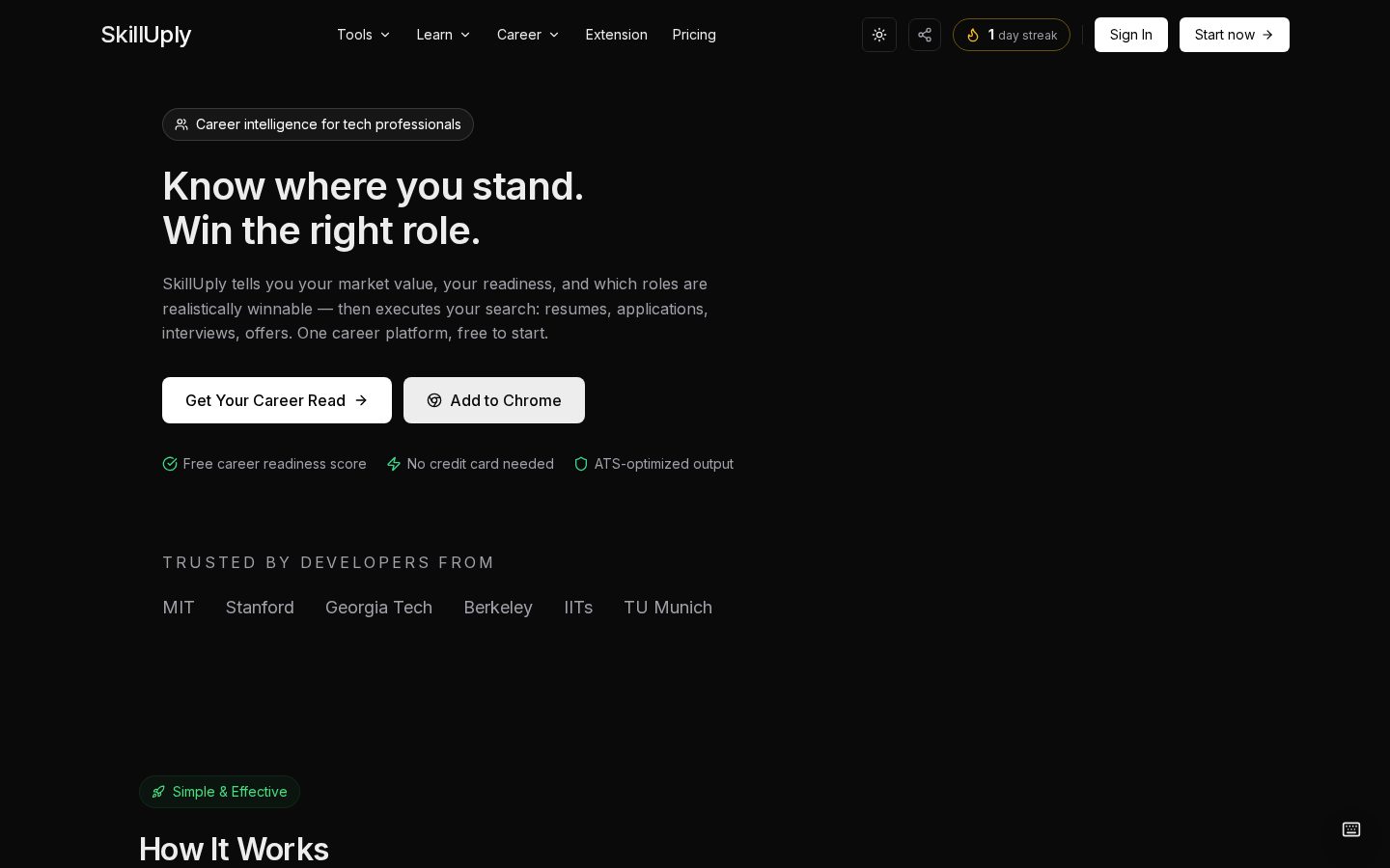 SkillUply Homepage