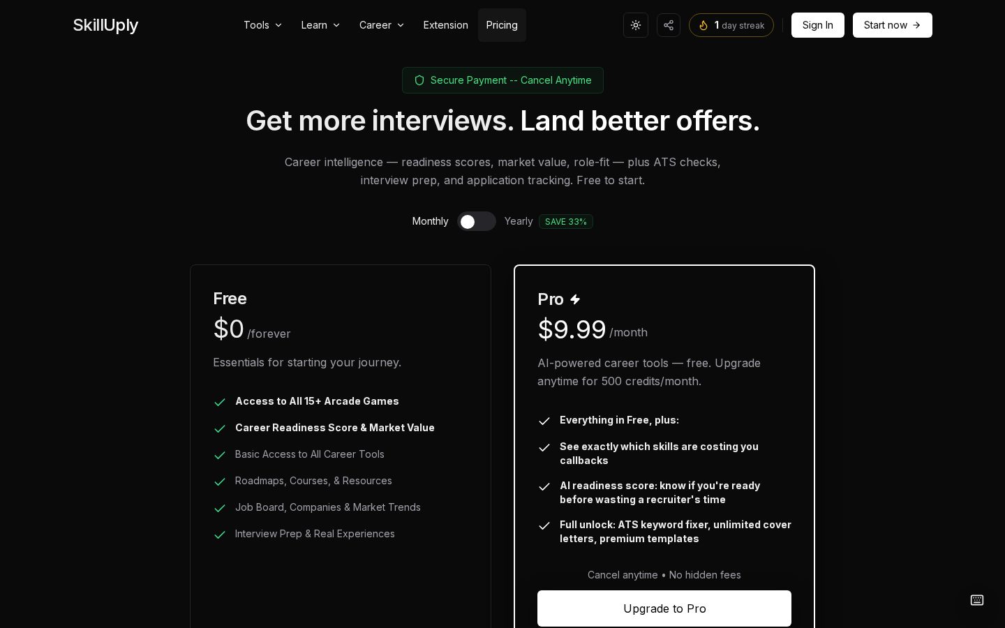 SkillUply Pricing
