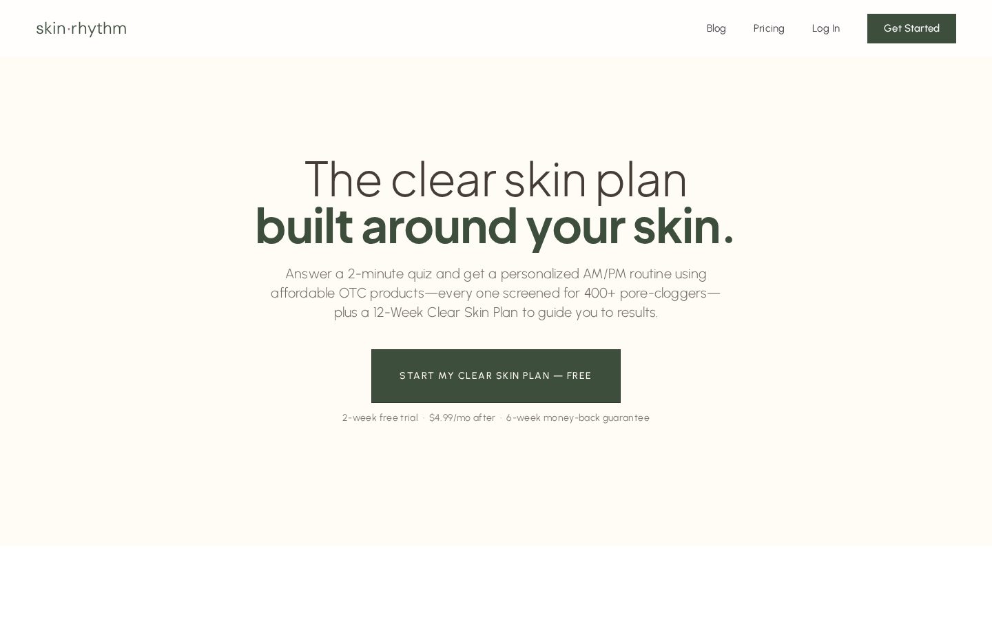 SkinRhythm Homepage