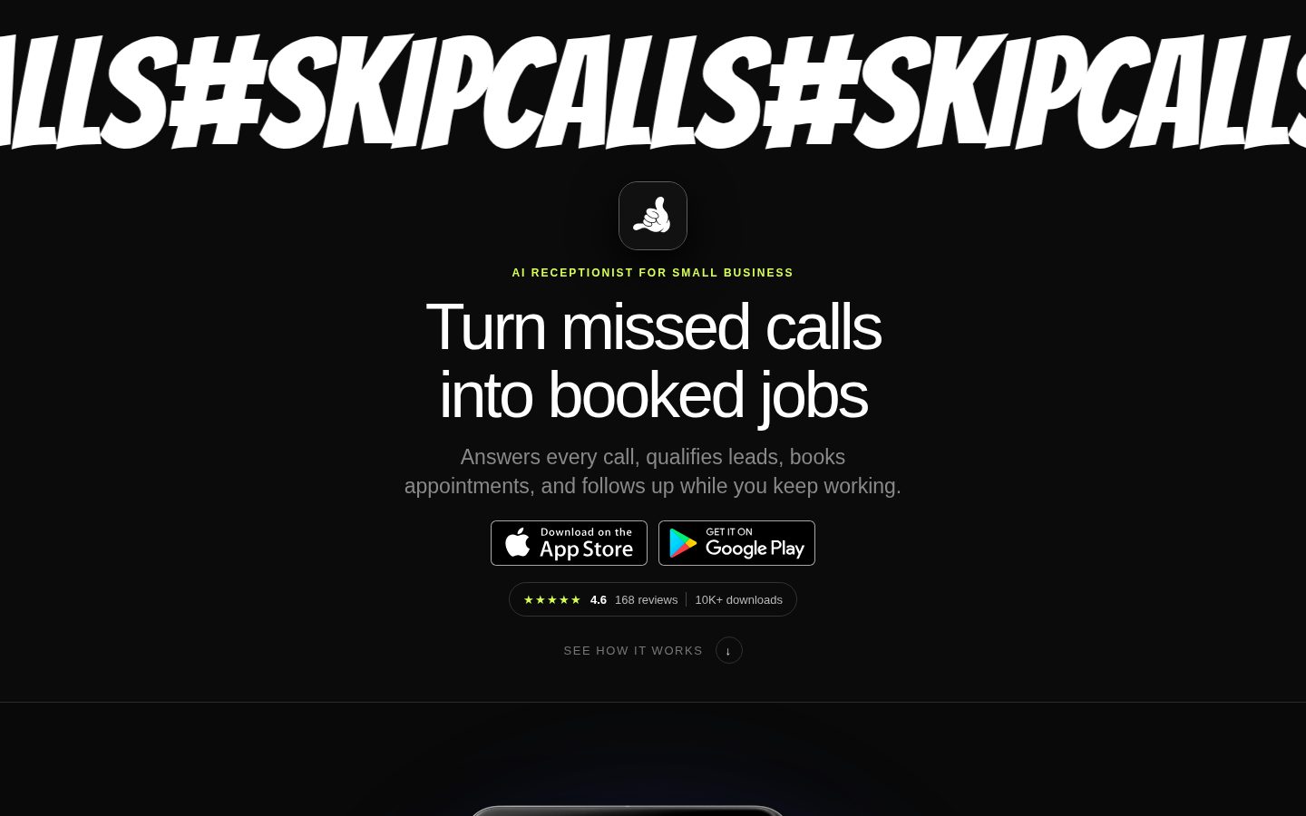 SkipCalls Homepage