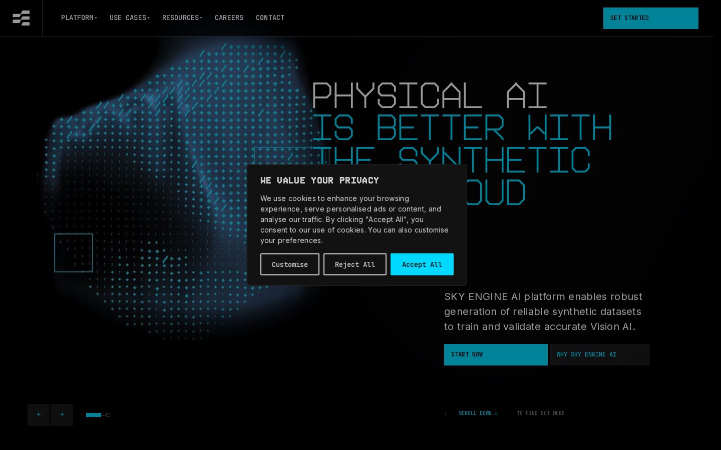 SKY ENGINE AI Homepage