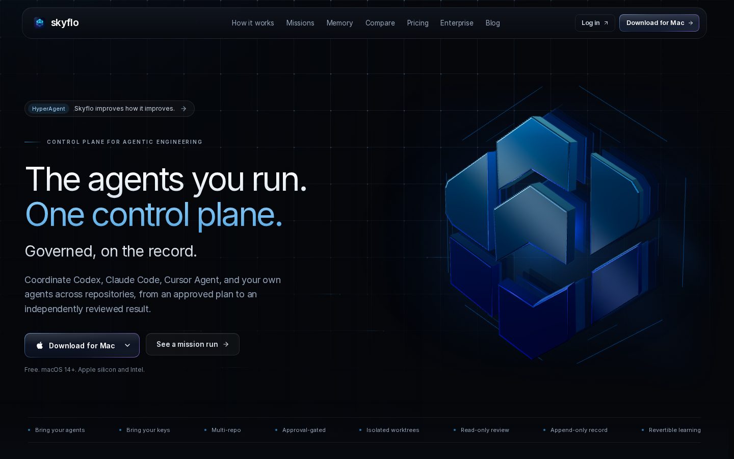 Skyflo.ai Homepage