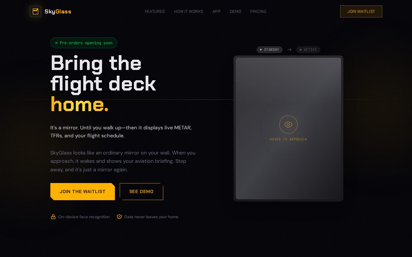 Skyglass Homepage