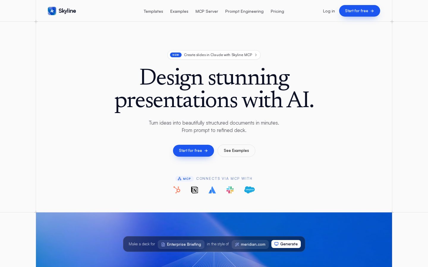 Skyline Homepage