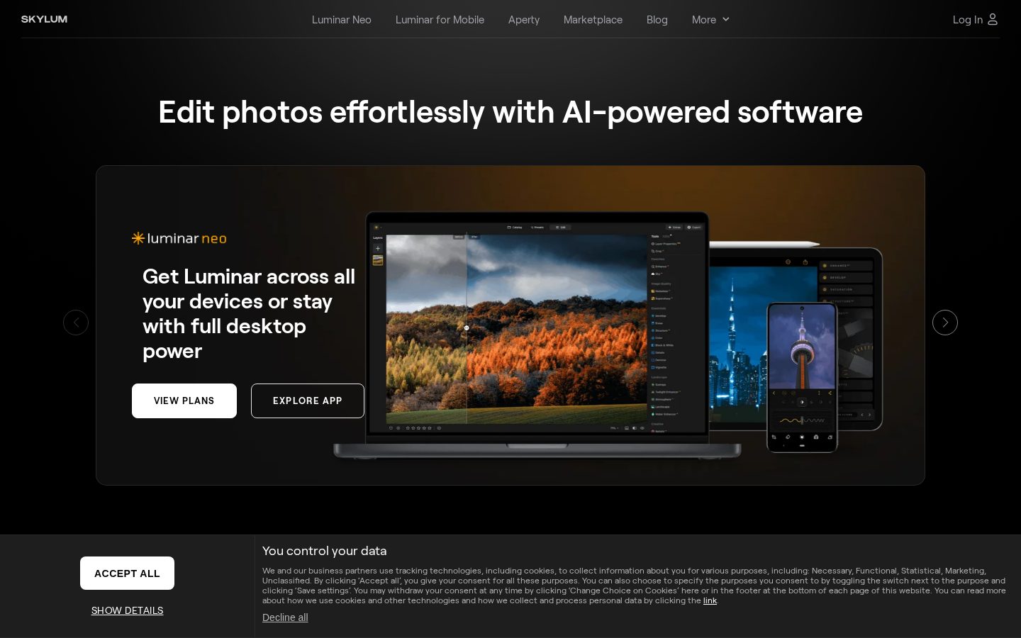 Skylum Homepage